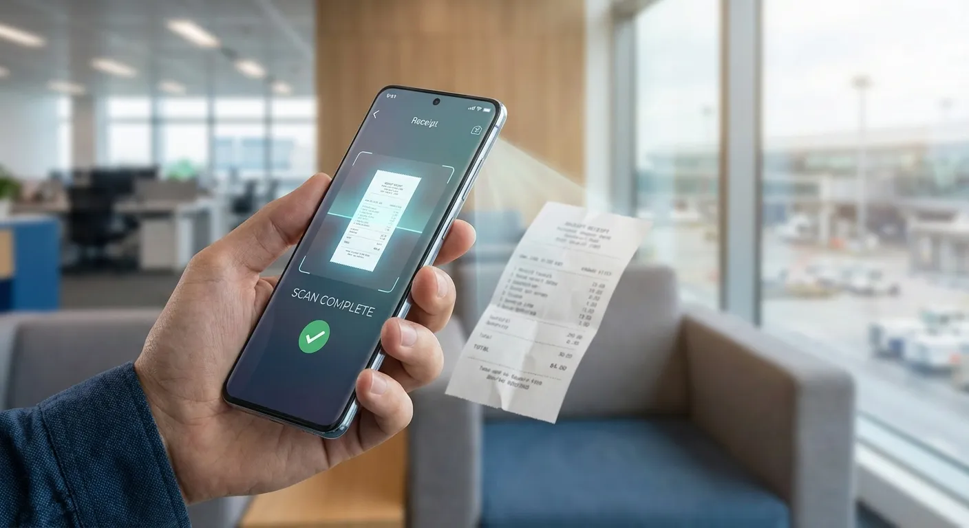 أفضل تطبيقات مسح الإيصالات (2026): دقة، خصوصية، ووظائف متقدمة - Illustration