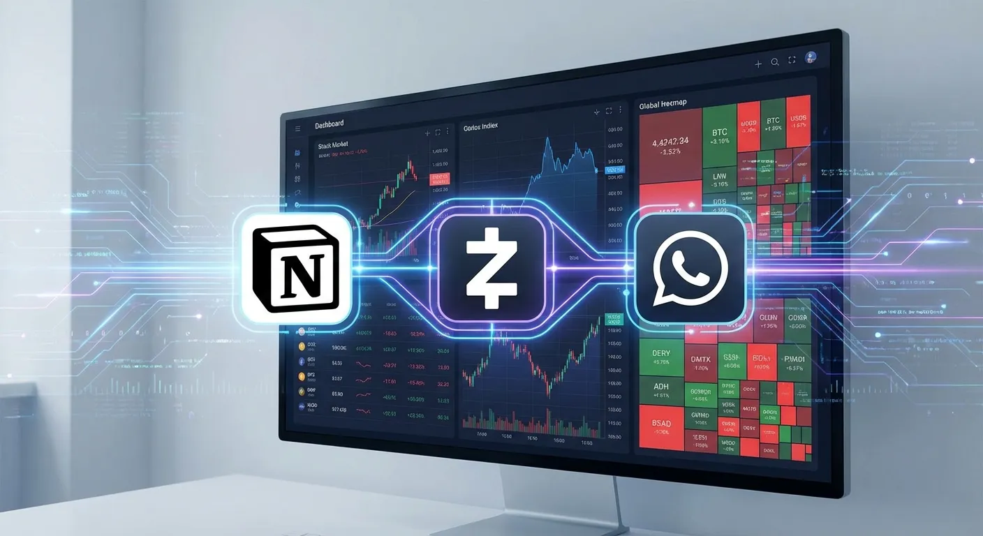 Notion Rastreador de Gastos: Automatiza con IA y Zapier - Illustration