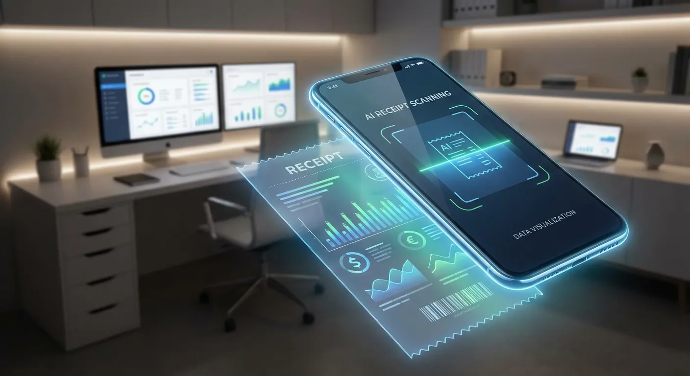 KI Belegscan: Buchhaltung 2026 – Digital & Automatisch - Illustration